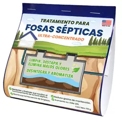 UNIVERSAL - Disgregante Limpiador Pozo fosaséptica Bacterias rinde 5.000 Litros