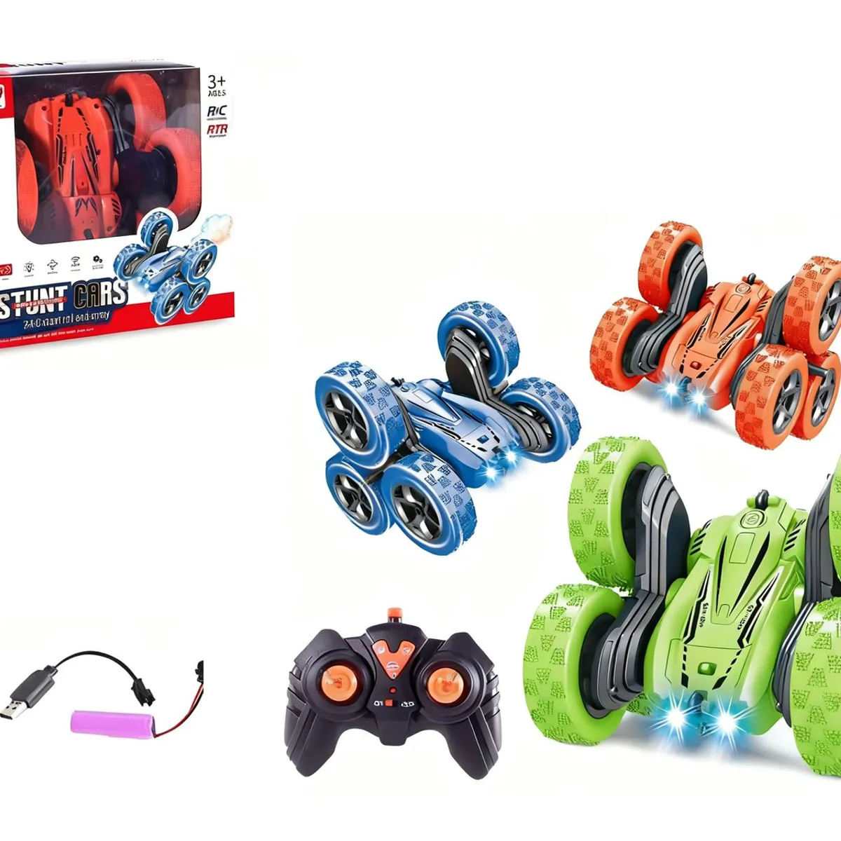 TOYNG - Juguete Auto Doble R/C Luces Y Musica - Toyng