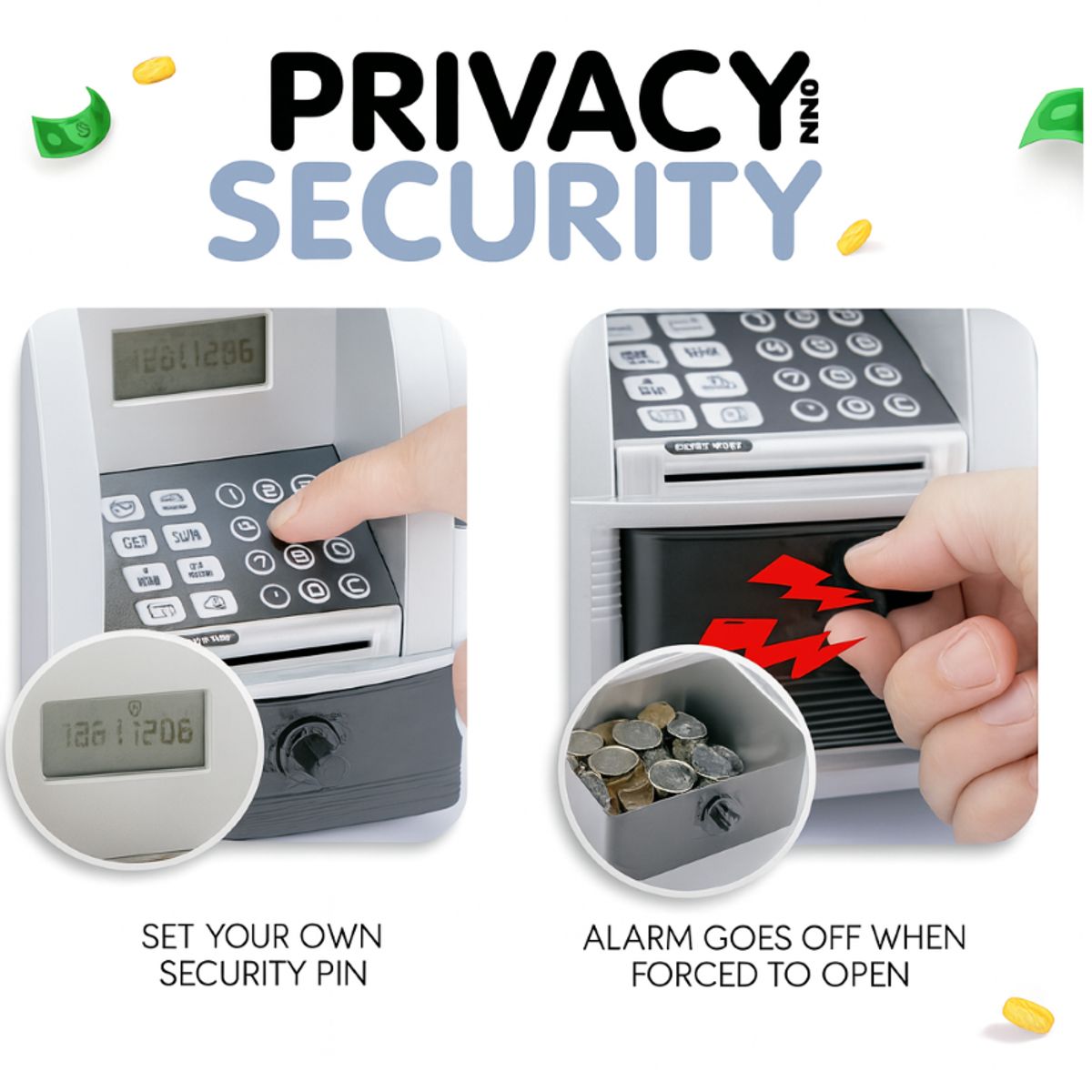 GENERICO - Cajero Automático ATM Alcancia Inteligente Para Niños