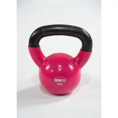 CITYSHOP - Kettlebell Ironfit 8 Kg Rosa Hierro Fundido con Recubrimiento de Vinilo