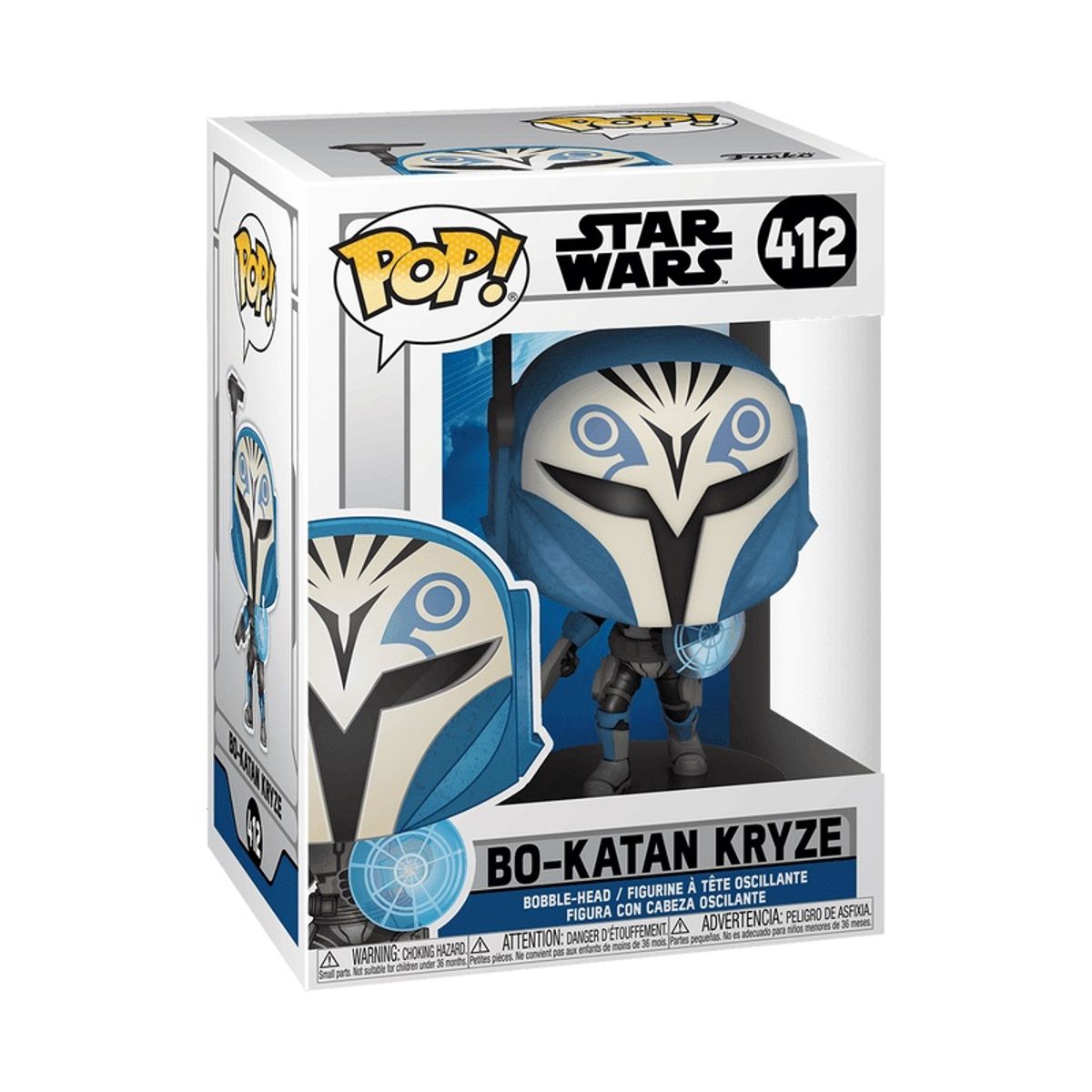 FUNKO - Funko Pop Star Wars – Bo-Katan Kryze 412 + Protector
