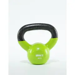 CITYSHOP - Kettlebell Ironfit 4 Kg Verde Hierro Fundido con Recubrimiento de Vinilo