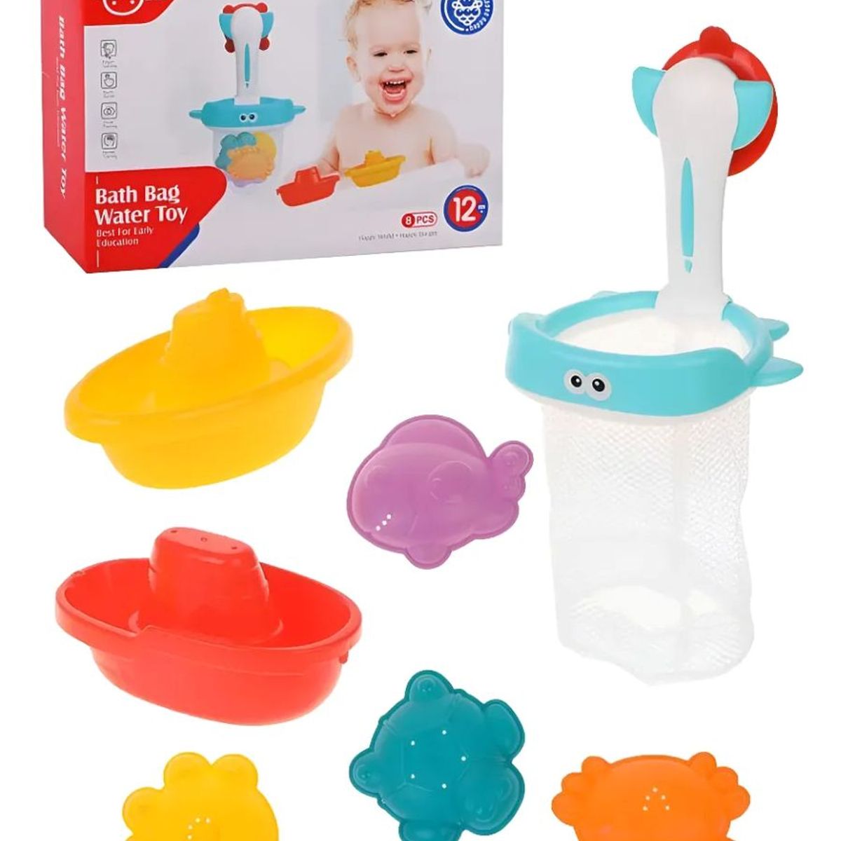 GENERICO - Juguete De Baño Para Bebes 8 Pcs Multicolor