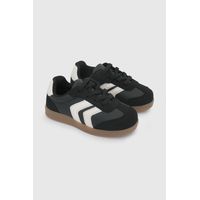 Zapatilla Unisex Negra con Cordón elástico y Velcro