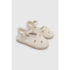 COLLOKY - Alpargata de Niña Blanca con Hebilla