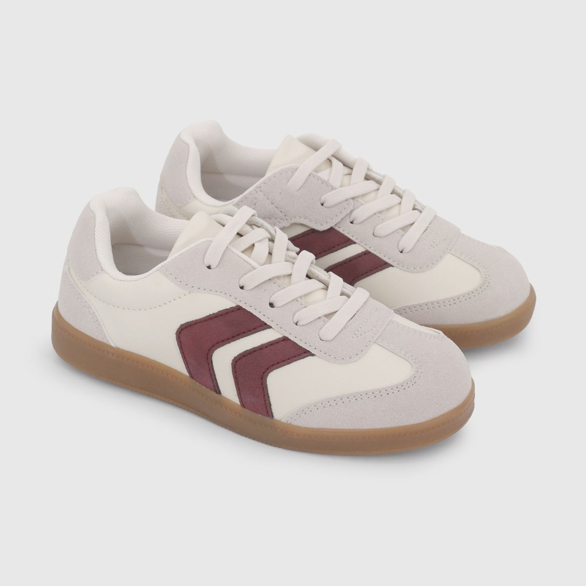 COLLOKY - Zapatilla Unisex Nude con Cordón-Velcro