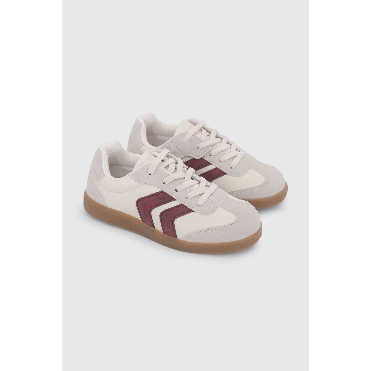 COLLOKY - Zapatilla Unisex Nude con Cordón-Velcro