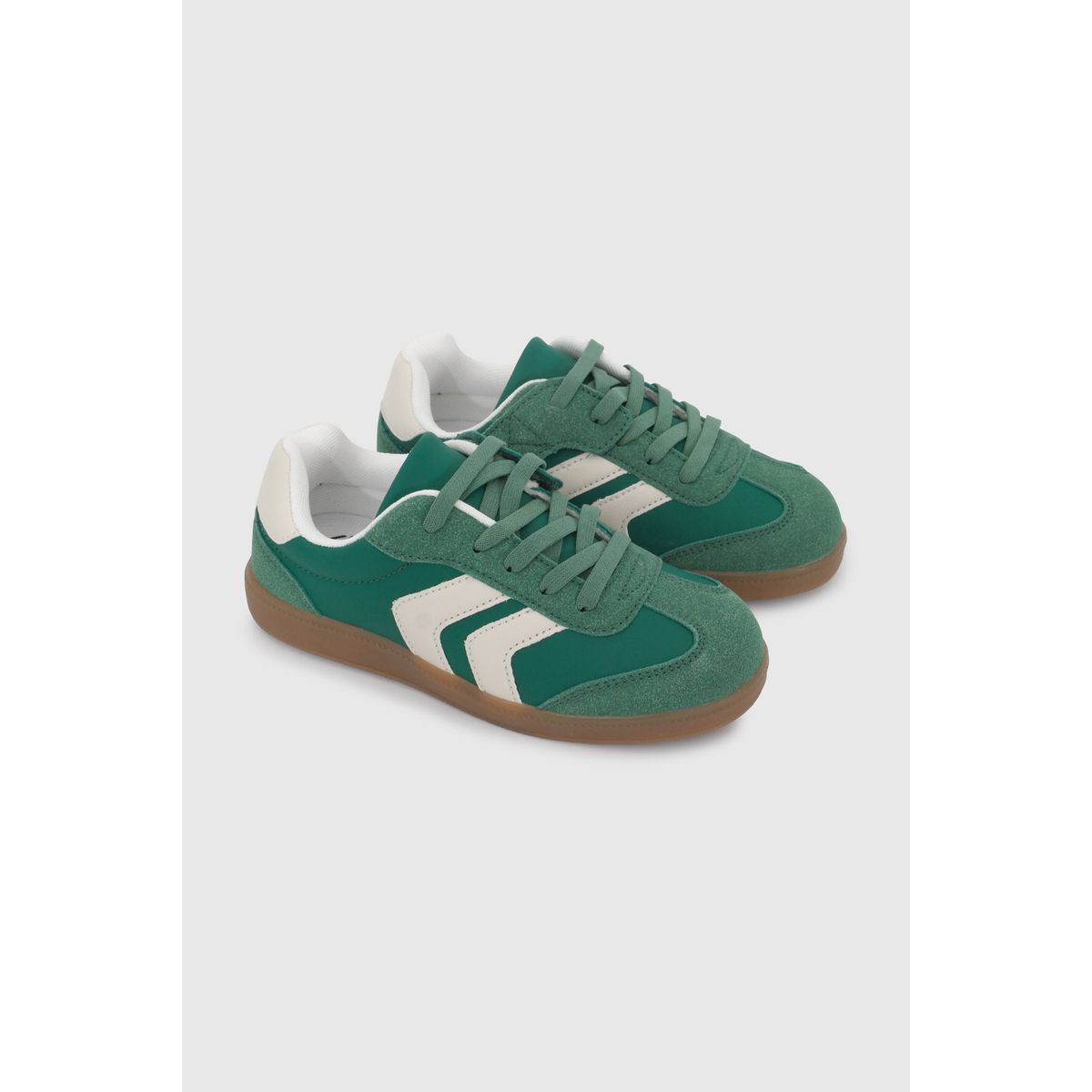COLLOKY - Zapatilla Unisex Verde con Cordón-Velcro
