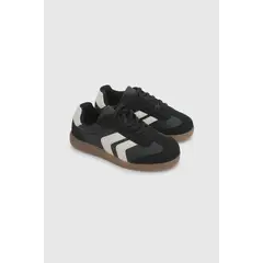 COLLOKY - Zapatilla Unisex Negra con Cordón-Velcro