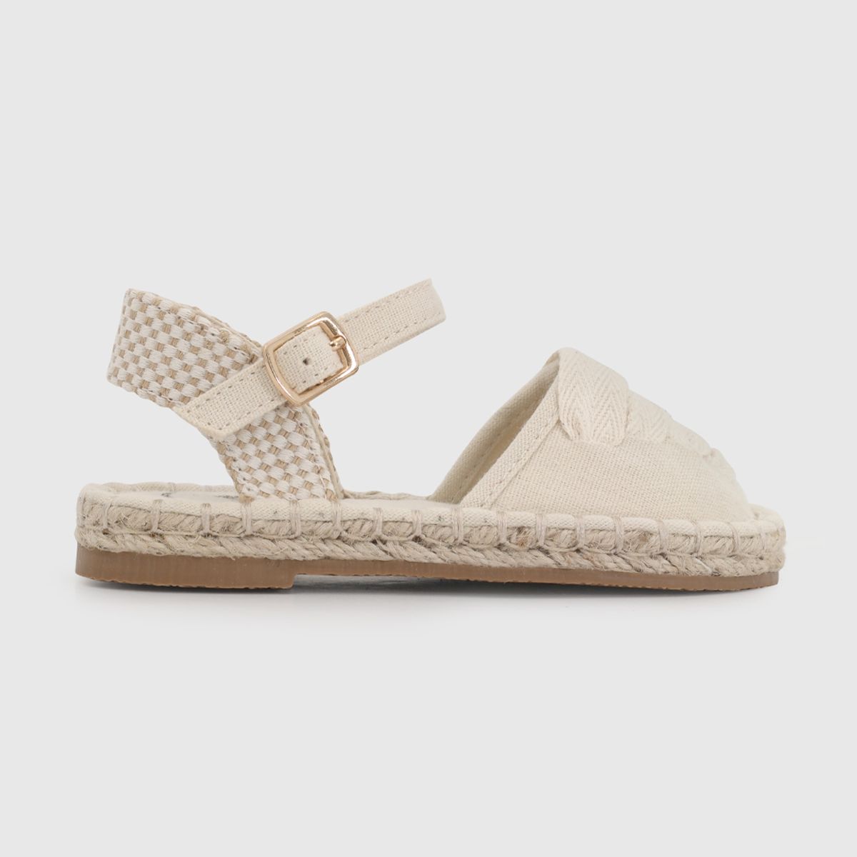 COLLOKY - Alpargata para Niña Nude con Hebilla Caña baja