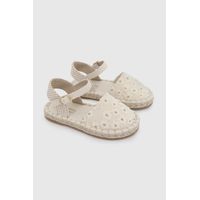 Alpargata de Niña Nude con Hebilla Caña baja