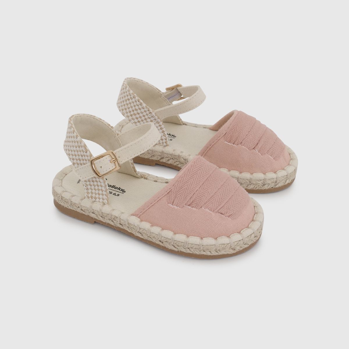 COLLOKY - Alpargata de Niña Rosa Viejo con Hebilla