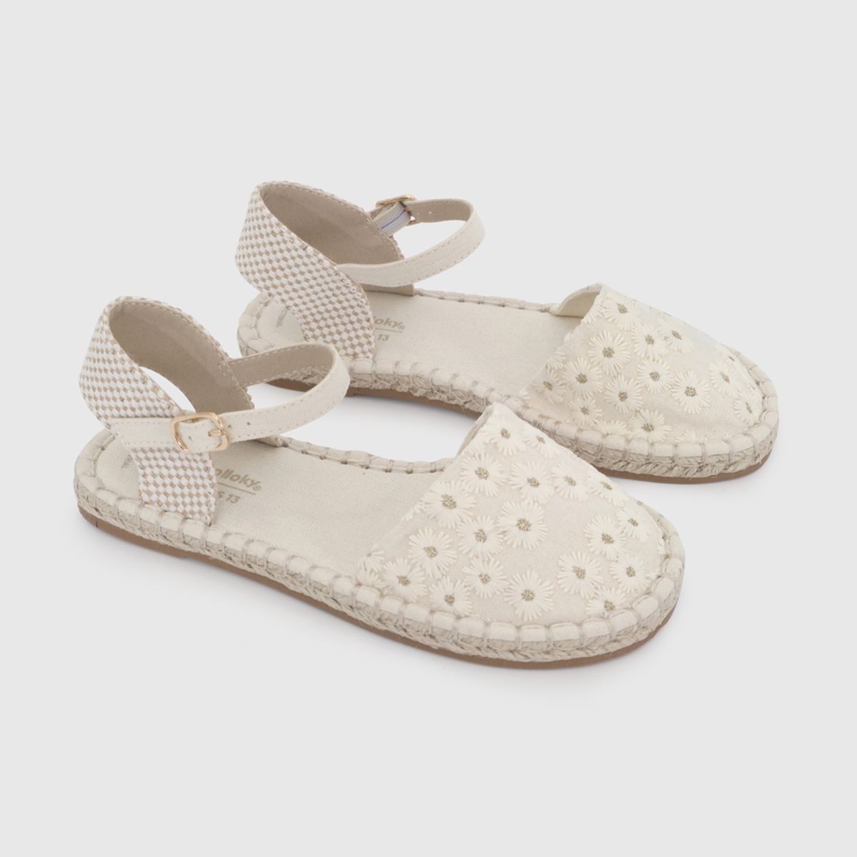 COLLOKY - Alpargata de Niña Nude con Hebilla