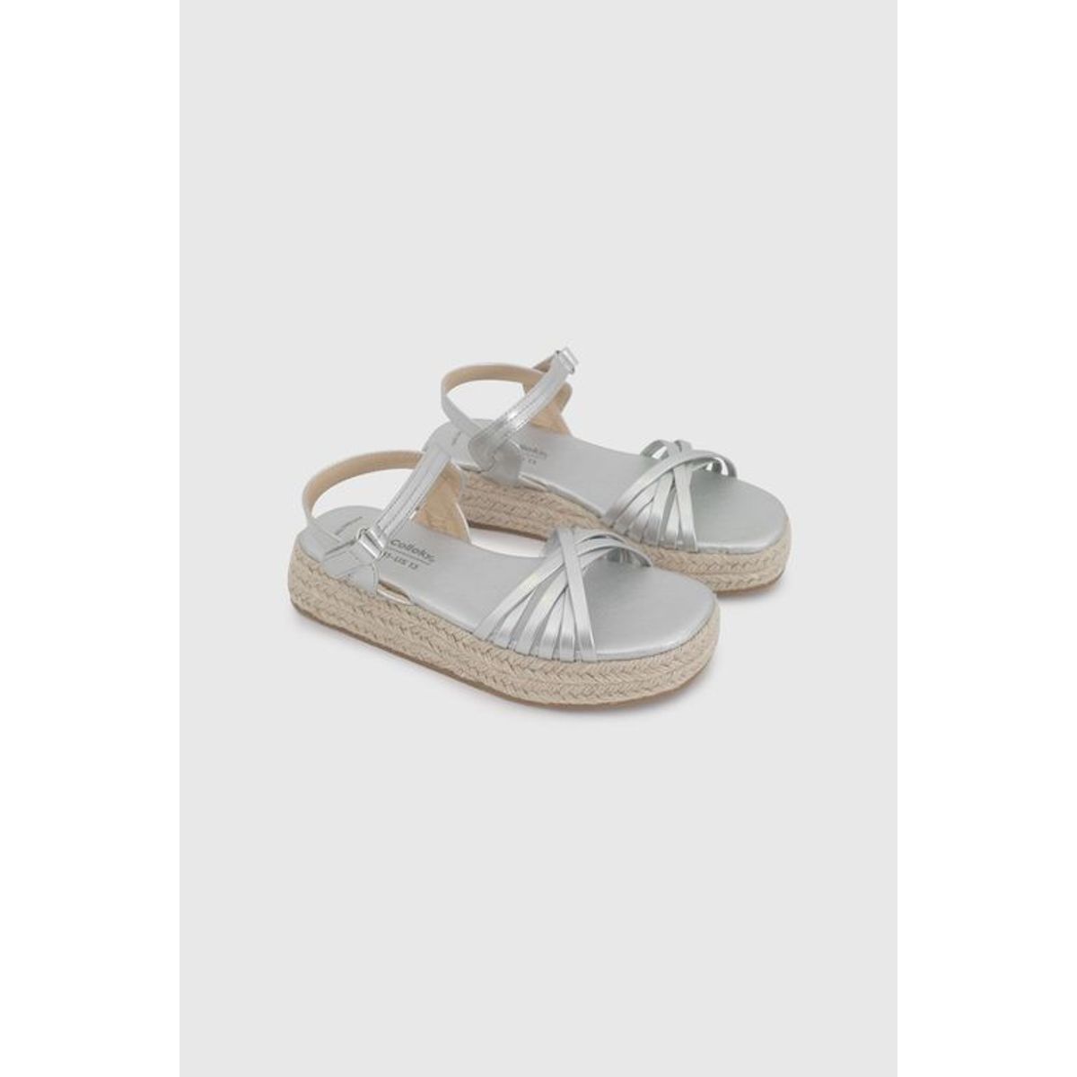 COLLOKY - Sandalia de Niña Negra con Velcro