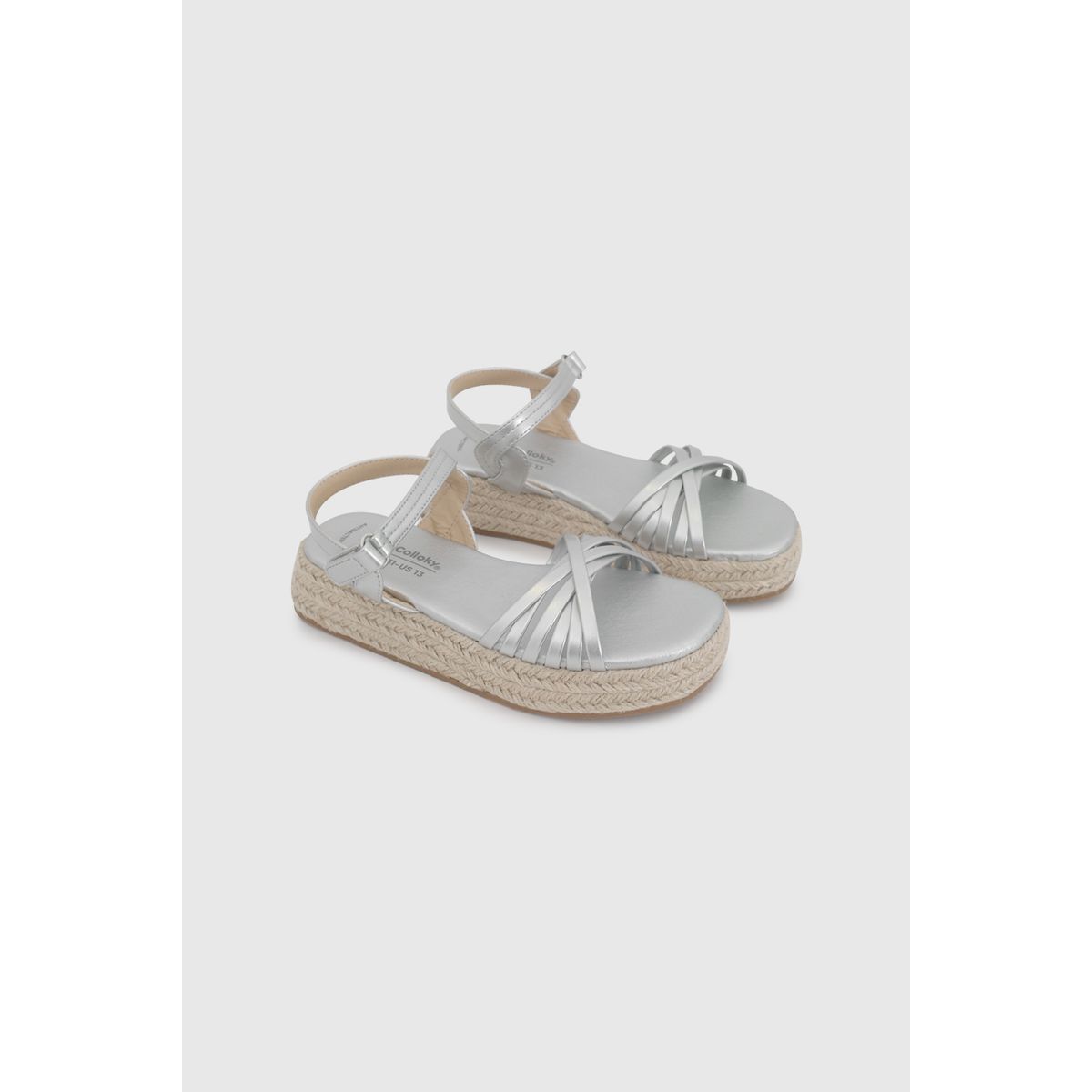 COLLOKY - Sandalia de Niña Negra con Velcro