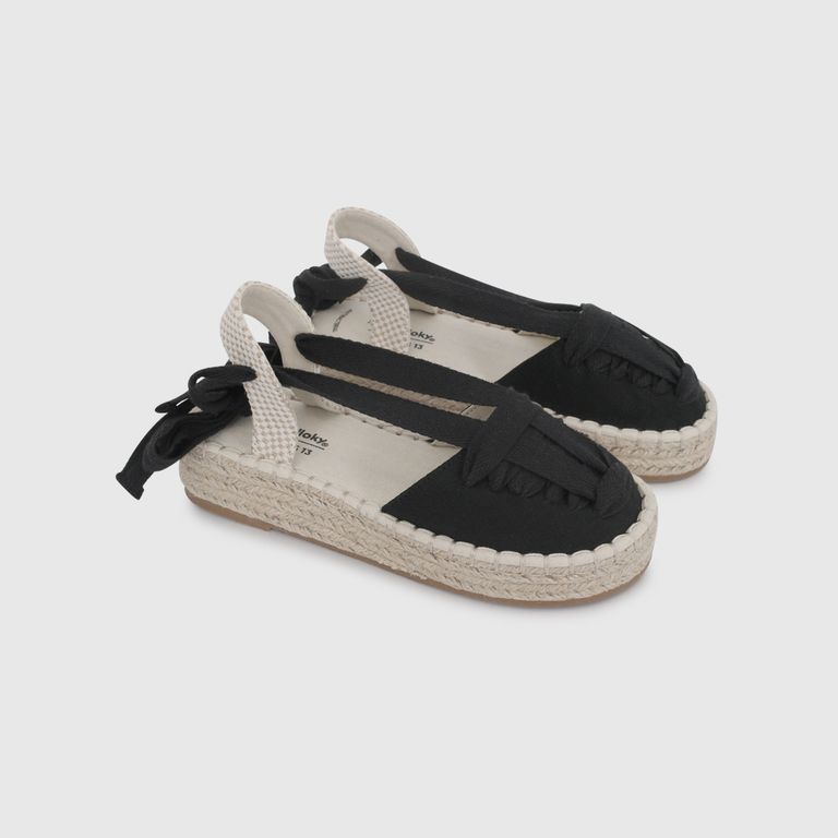 Alpargata Nina Negro 28