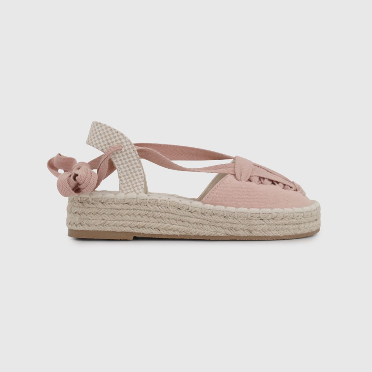 COLLOKY - Alpargata de Niña Rosa Viejo con Cinta