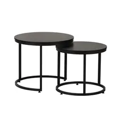 RELAN - Set 2 Mesas de Centro Core Redondas Encastrables