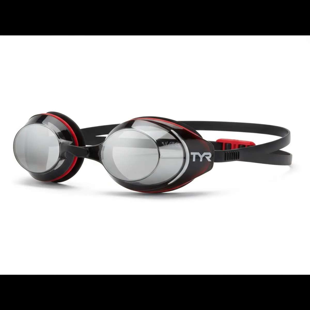 TYR - LENTE DE NATACION TYR VECTA NEGROROJO