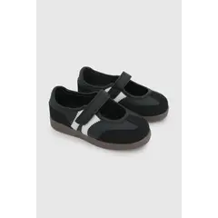COLLOKY - Ballerina de Niña Negra con Velcro