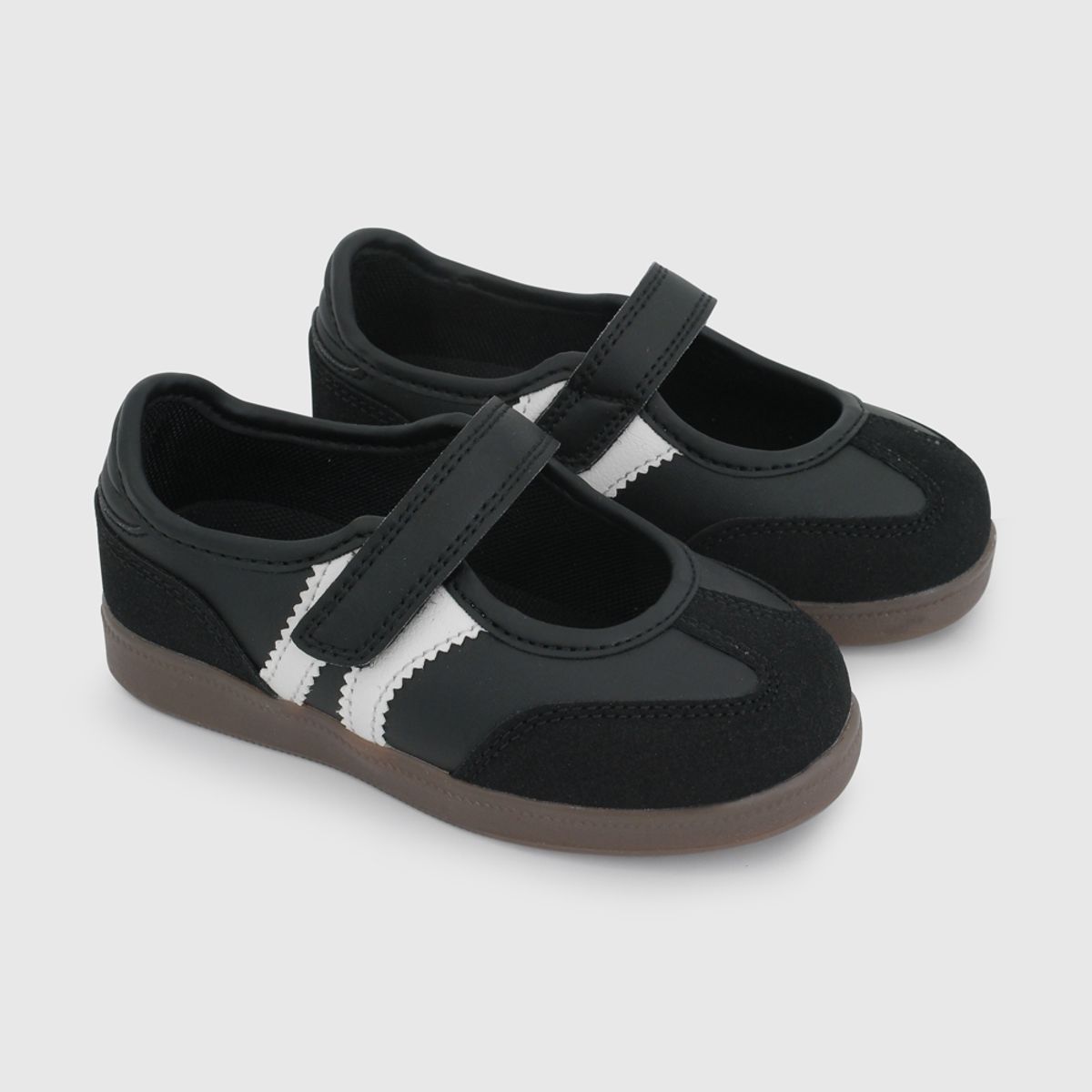 COLLOKY - Ballerina de Niña Negra con Velcro