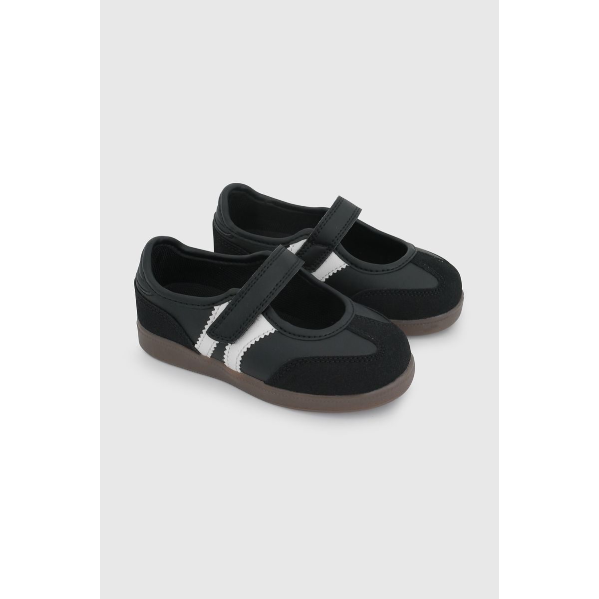 COLLOKY - Ballerina de Niña Negra con Velcro