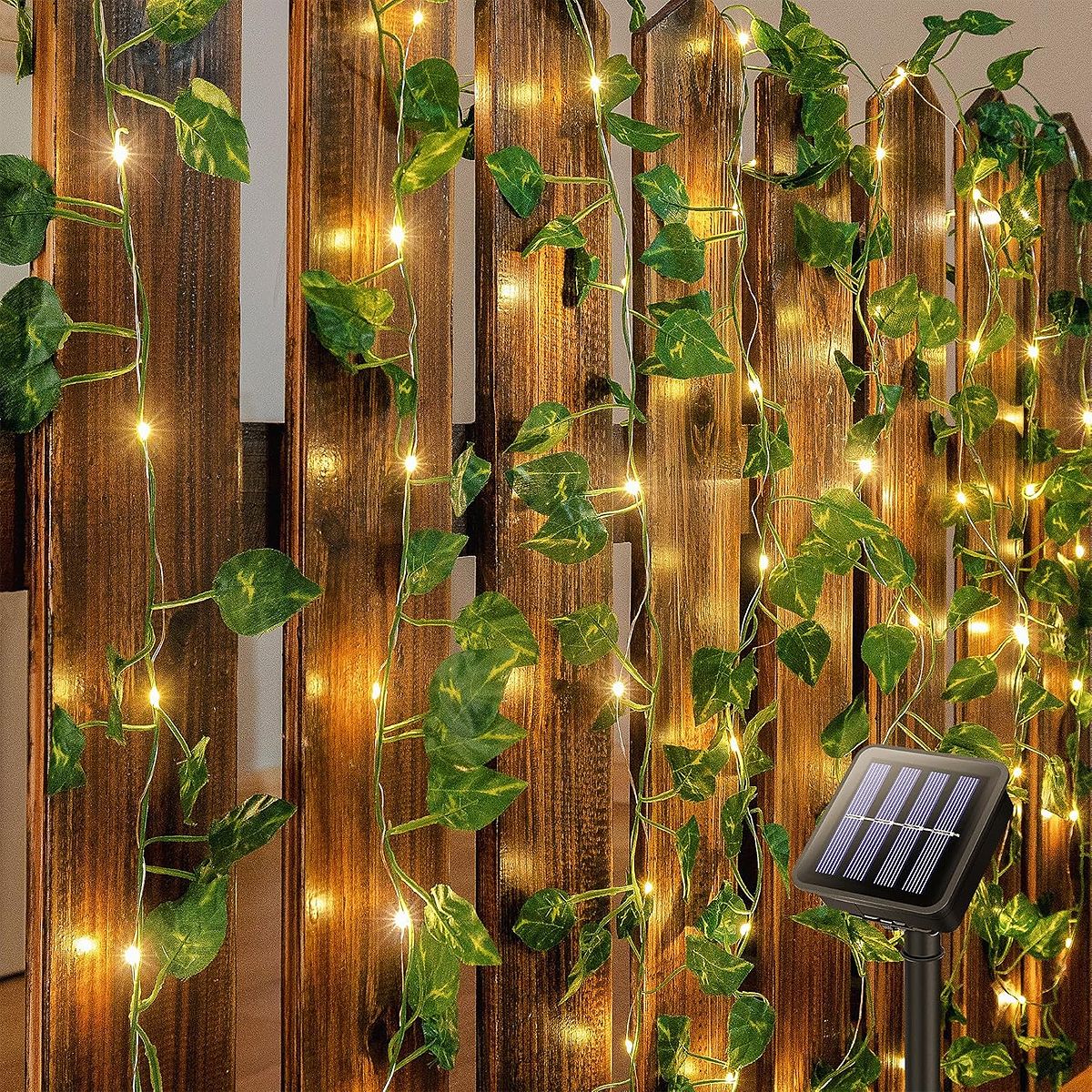 ARCA SHOPPING - Luces Navidad Solar Guirnalda Luces Solares Luces De Hojas