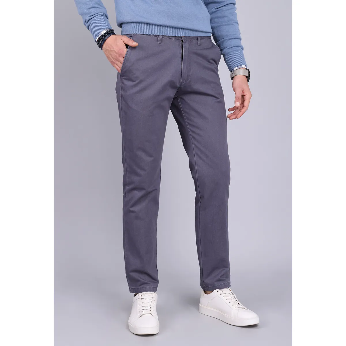 ARROW - Pantalón Chino Arrow Básico Regular Fit Gris ARROW
