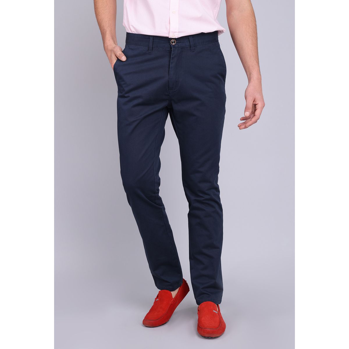 ARROW - Pantalón Chino Arrow Básico Regular Fit Azul ARROW
