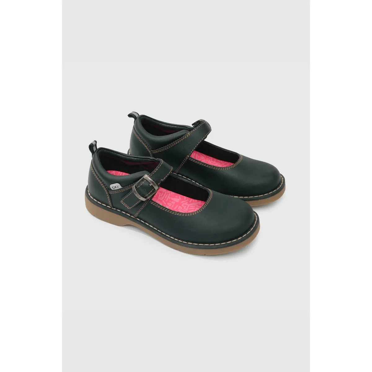 COLLOKY - Zapatilla Escolar Reina Negra Resistente.