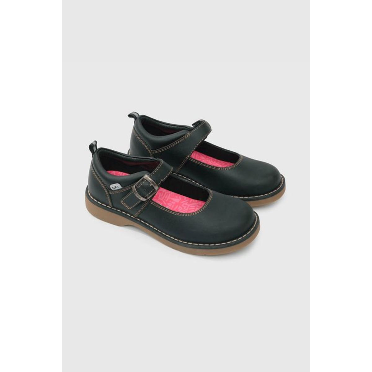 COLLOKY - Zapatilla Escolar Reina Negra Resistente.