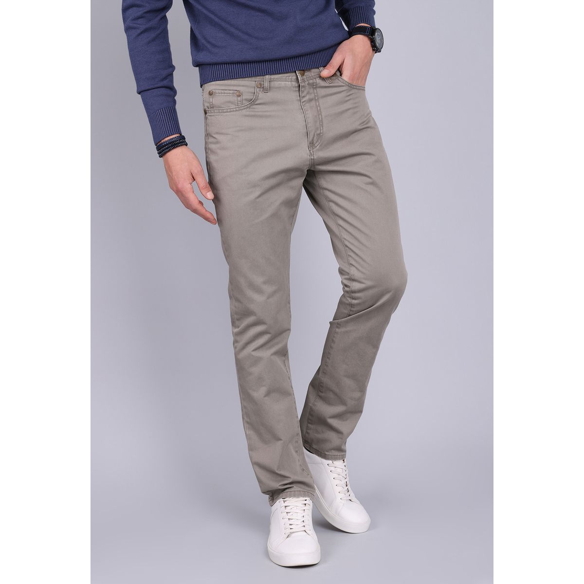 ARROW - Pantalón Hombre Arrow 5 Pocket Básico Regular Fit Verde ARROW