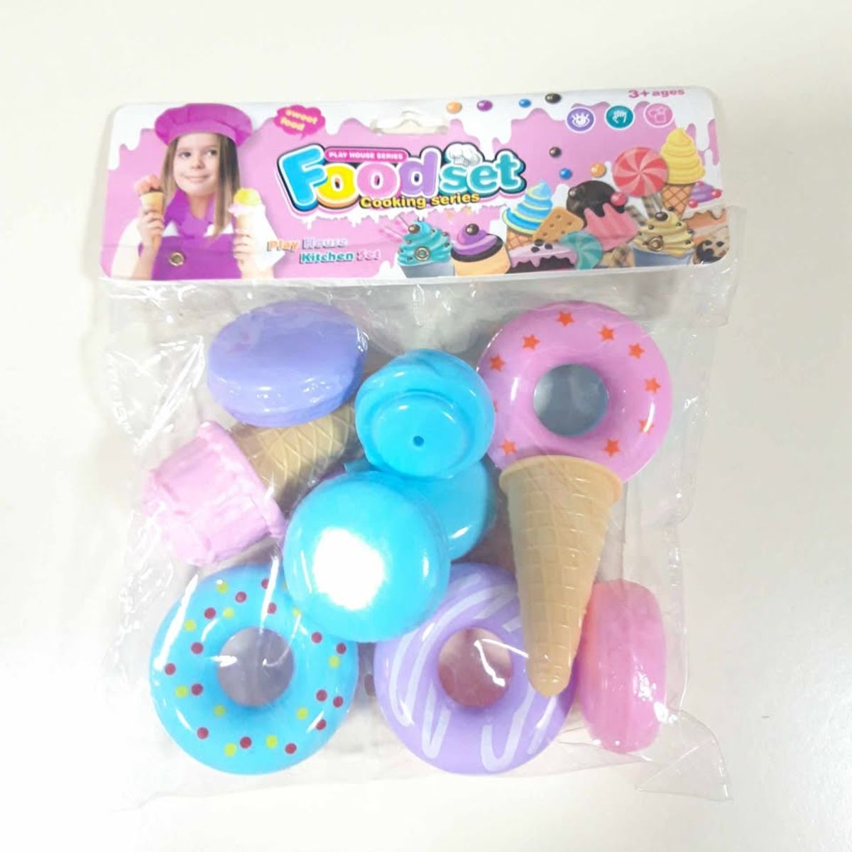 GENERICO - Set juguete de dona y helado