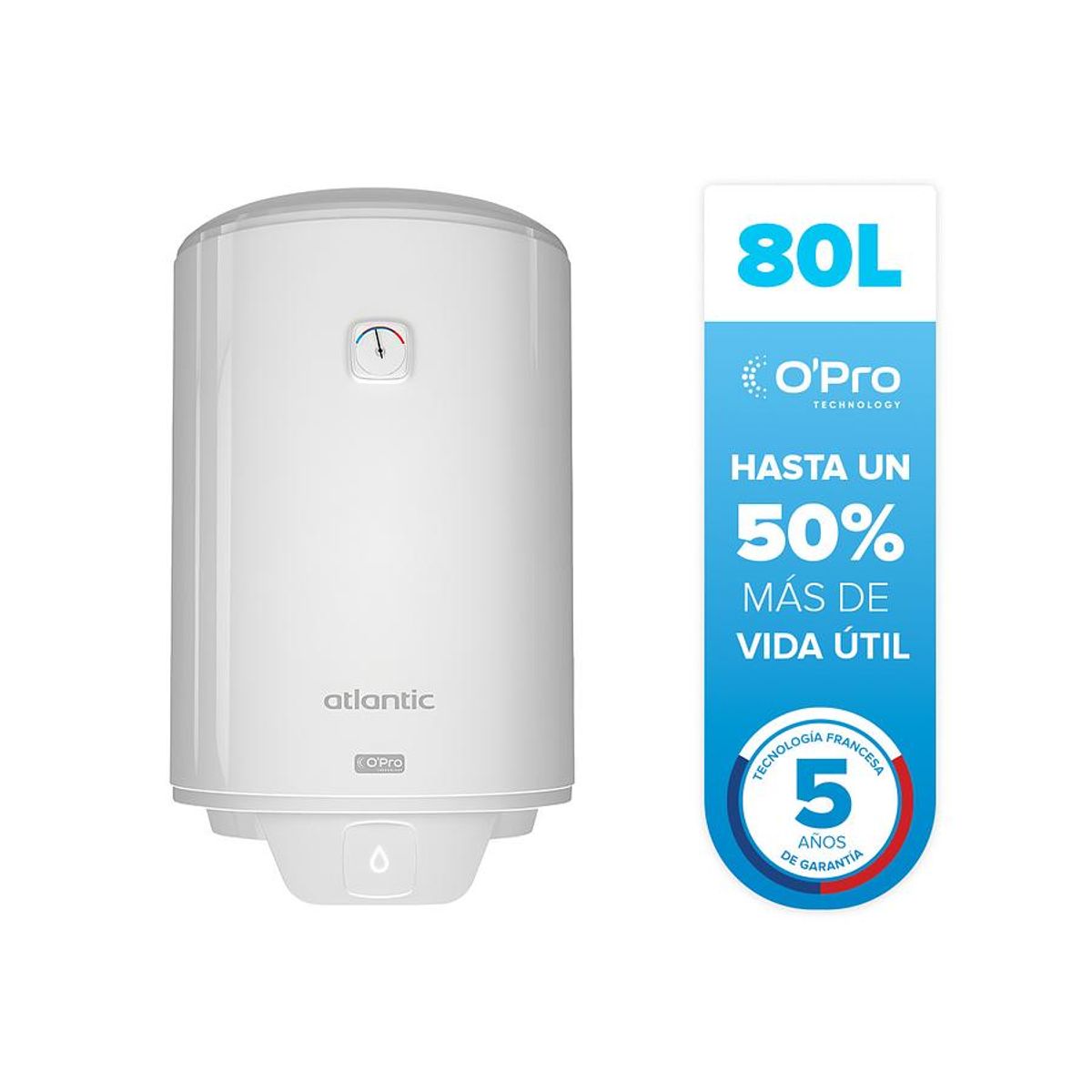 TERMO BOSCA ELECATLANTIC OPRO 80L-1500W 101030115, marca BOSCA - Foto 2