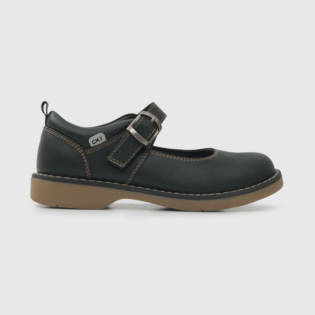 COLLOKY - Zapatilla Escolar Reina Negra Resistente.