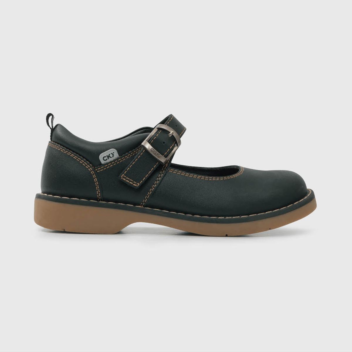COLLOKY - Zapatilla Escolar Reina Negra Resistente.