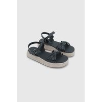 Sandalia de Niña Negra con Velcro