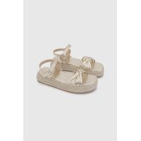 Alpargata de Niña Dorada con Velcro