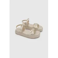 Alpargata de Niña Dorada con Velcro