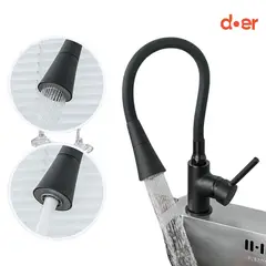 DOER - Monomando de Cocina Flexible Talacasto Negra