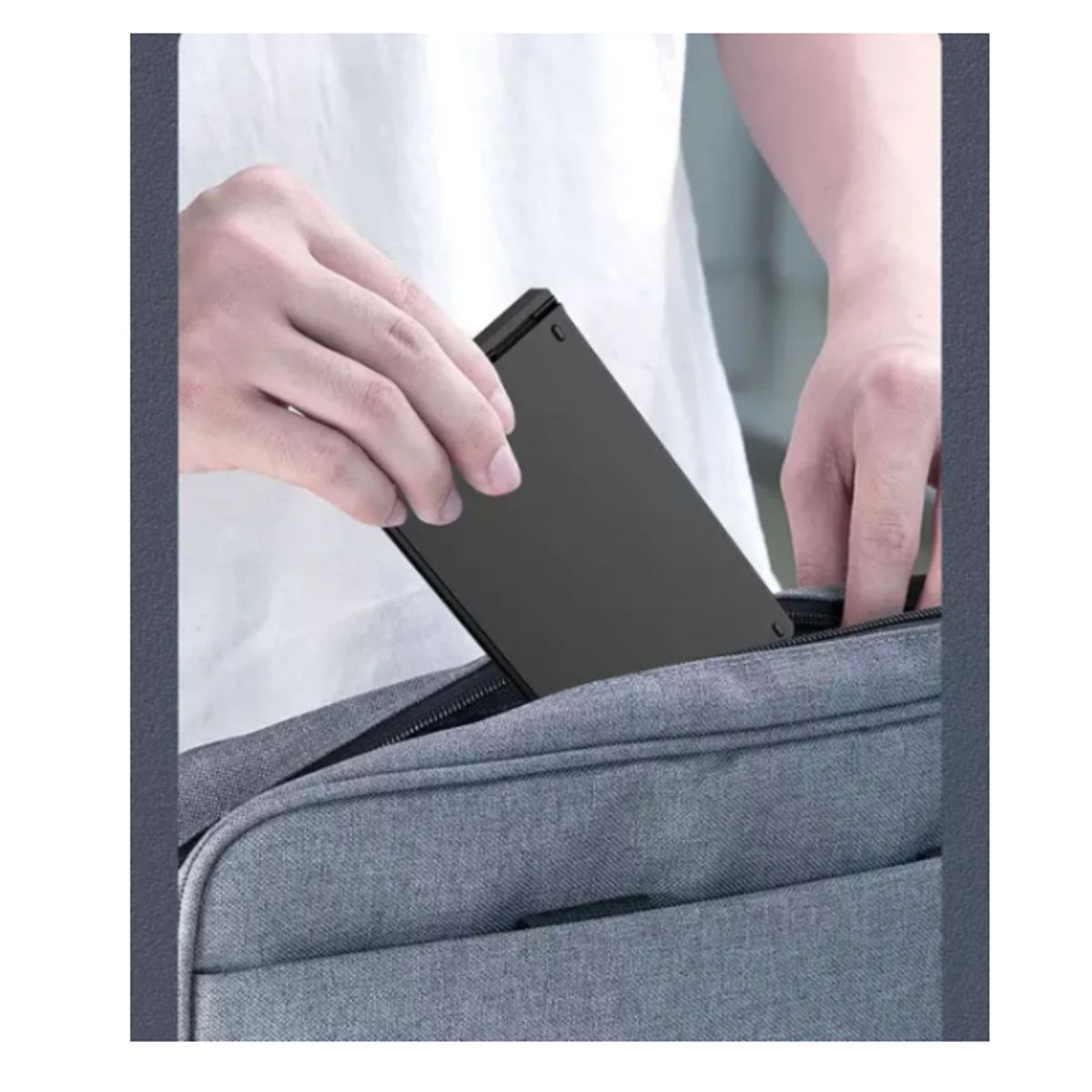 GENERICO - Set Teclado Portátil Bluetooth Plegable Y Mouse Inalámbrico GRIS