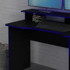 TECNOMOBILI - ESCRITORIO GAMER NEGRO AZUL