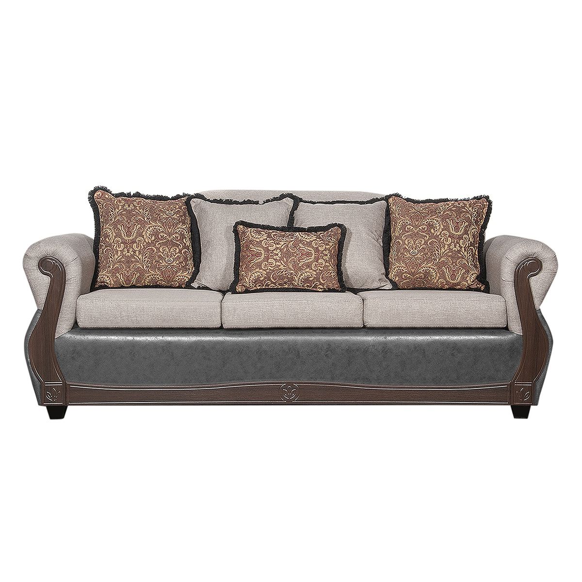BLACK FACTORY - Juego de Living 3 2 1 Gran Columbia Beige Gris