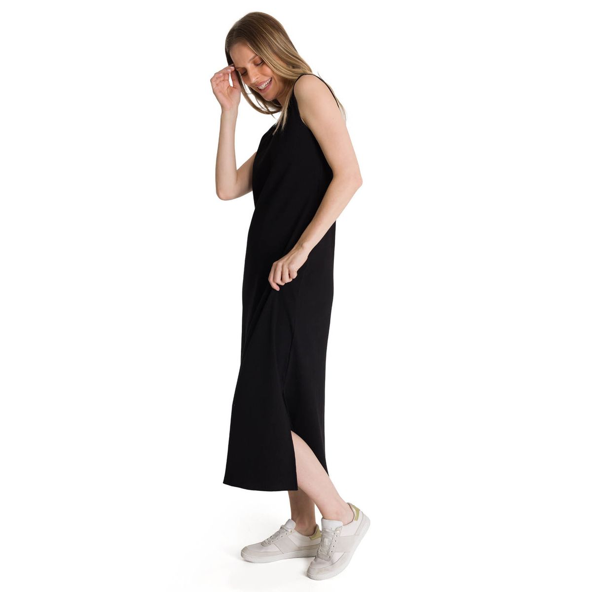 CAT - Vestido Mujer Rib Tank Negro CAT