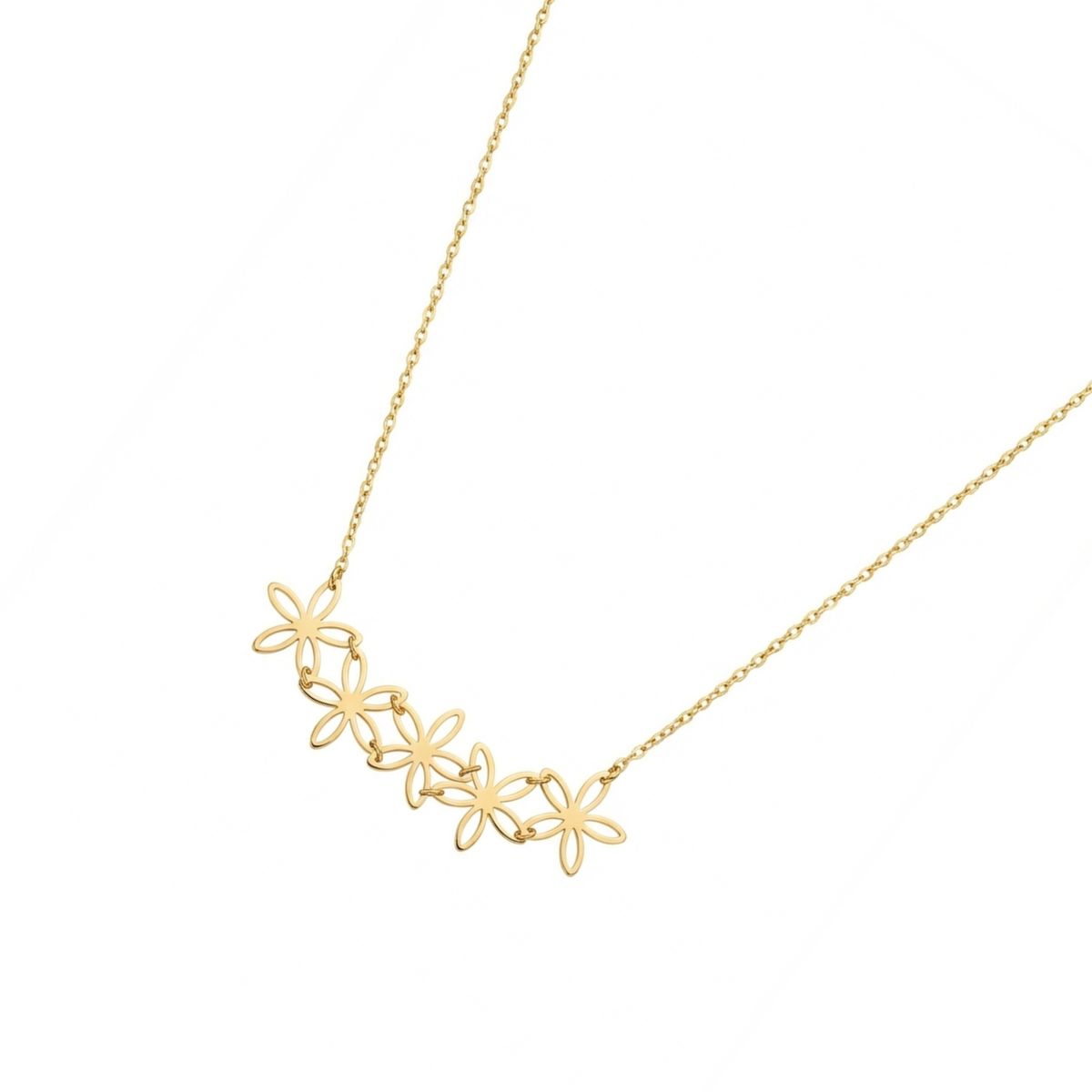 JB JOYAS BARON - Collar Oro Amarillo 18kt Cinco Flores