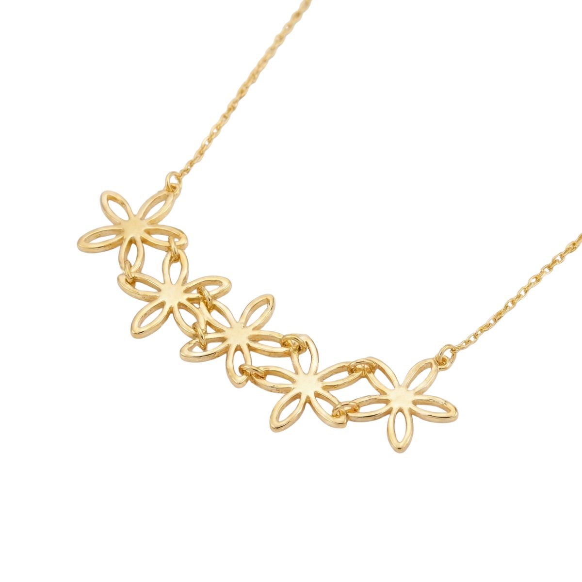 JB JOYAS BARON - Collar Oro Amarillo 18kt Cinco Flores