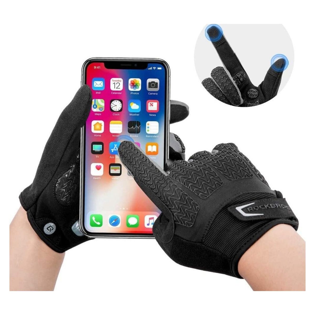 ROCKBROS - Guantes Para Bicileta Deportes Rockbros S169Bgr