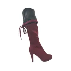 HERIEL - Bota Burdeos Taco Mujer