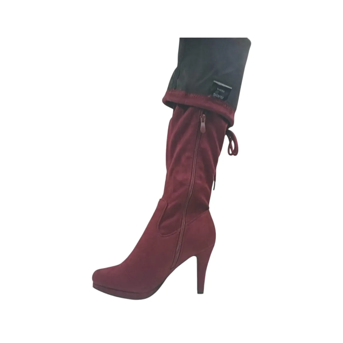 HERIEL - Bota Burdeos Taco Mujer