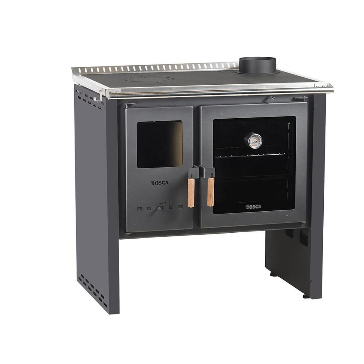 BOSCA - COCINA LEÑA 2P BOSCA HESTIA 90 CHARCOAL 103010044